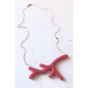 Branch Vogue necklace, red