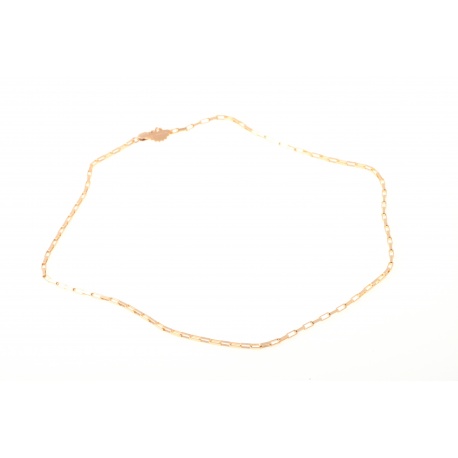 <p>Rectangular link necklace in 14K Gold FilleD. Approximate length, 40cm.</p>
<p></p>