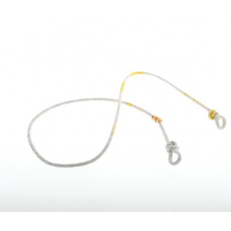 <p></p>
<p></p>
<p><span>Want to stroll stylish during summer without fear of losing your sunglasses? These sunglass cords are perfect to match every outfit! A very practical cord for any type of glasses.</span></p>
<p>White snake print leather cord with yellow details. 18k gold plated snake head adornment.</p>
<p>Approximate length: 82cm</p>
<p></p>